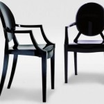 Black acrylic chairs for offices