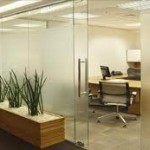 Glass wall partitions for offices