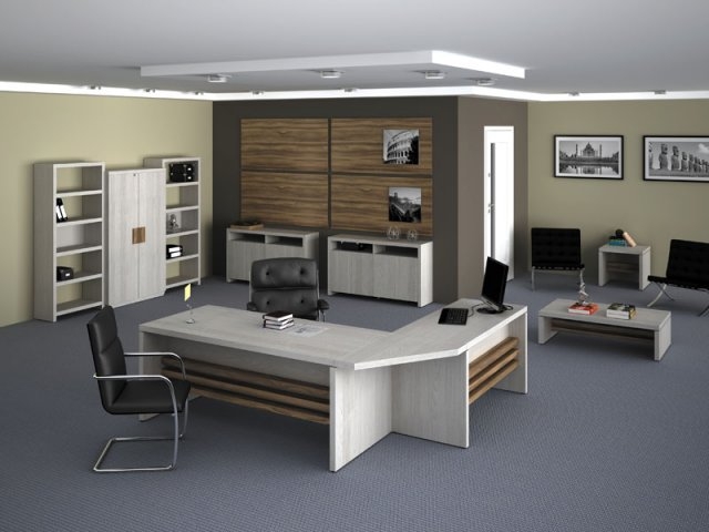 MDF desk and cabinets for offices