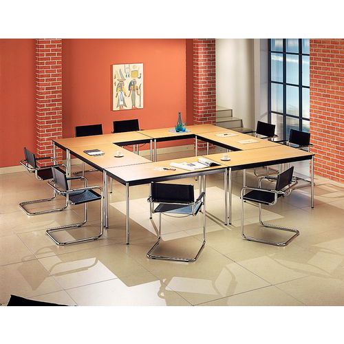 Modular square table for offices